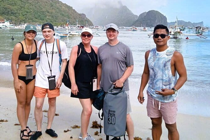 All-Inclusive El Nido Beach Hopping Private Tour - Las Cabañas Beach: where your day slows down for sunset