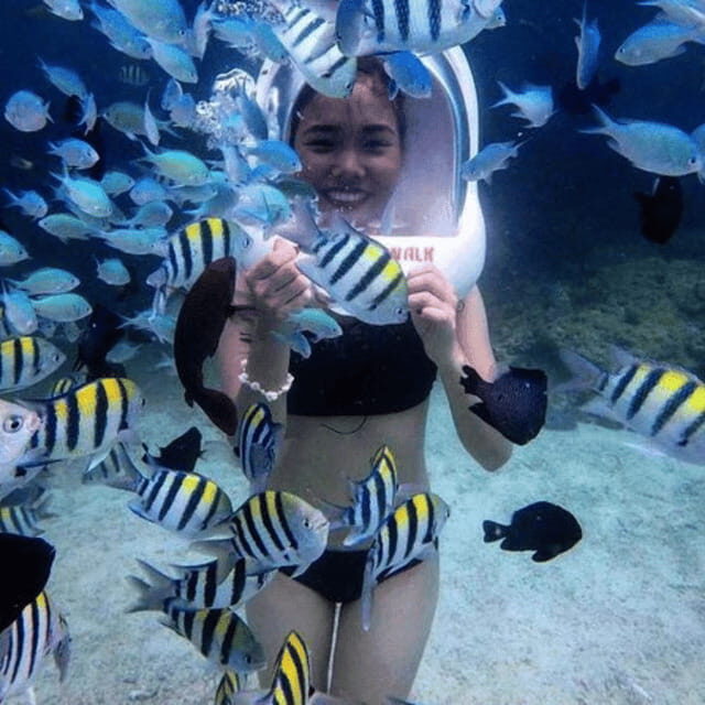 Boracay: Island Hopping with Buffet Lunch & Helmet Diving - Helmet-Based Ocean-Floor Walking: What It Feels Like