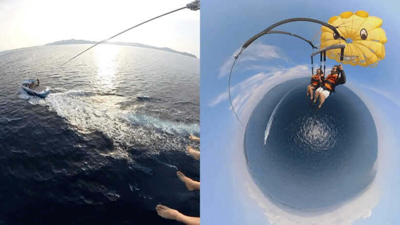 Boracay Parasailing with Insta 360 - The 15-minute flight: what you’ll feel and see