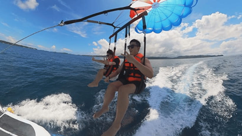 Boracay Parasailing with Insta 360 - Insta360 included: turning a thrill ride into real footage