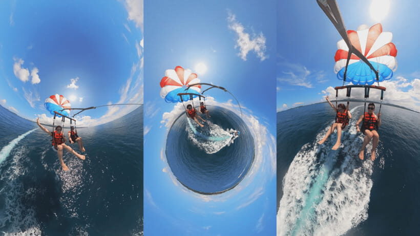 Boracay Parasailing with Insta 360 - Price and value: why $45 works for this format