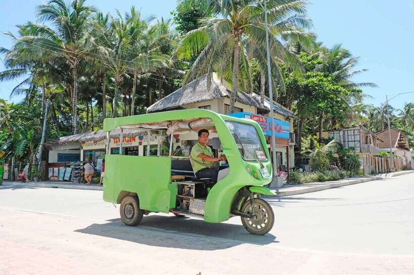 Boracay Private Land Tour - New Coast Beach: where the shoreline looks more upscale