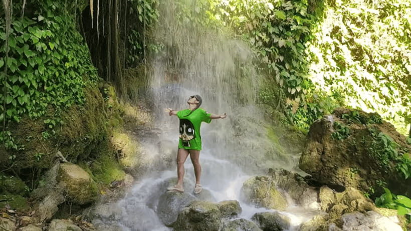 Cebu: Inambakan, Kawasan, and Mantayupan Falls Day Trip - Mantayupan Falls in Barili: tall cascades in a well-kept park