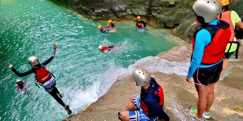 Cebu: Kawasan Falls Canyoneering & Cliff Jump Private Tour - Kawasan Falls: turquoise, three tiers, and guided timing