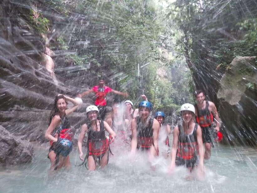 Cebu Moalboal: Kawasan Canyoneering Adventure with Lunch - From the canyon start to the falls: jumps, slides, and a real pace