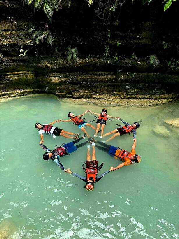 Cebu: Shared Tour Kawasan Falls Canyoneering & Ziplining - Stop at Kawasan Canyoneering: The Route, the Work, and the Payoff