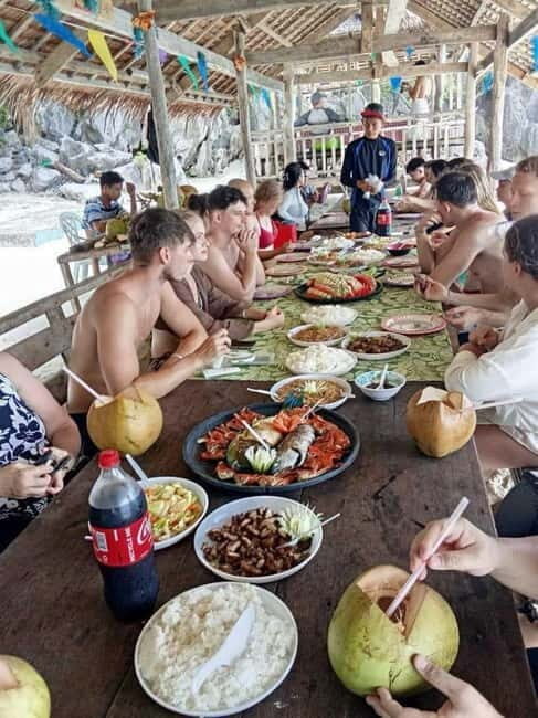 Coron: Super Ultimate 7 Destination with Lunch & Transfer - White Sand Beach Lunch: The Best Reason to Stay Dry… Later