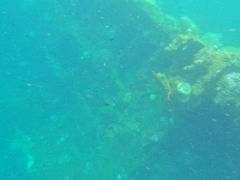 CORON:REEF AND WRECK - 2 JAPANESE WRECK AND PASS ISLAND TOUR - Boat comfort, rain, and why waterproof bags are worth it
