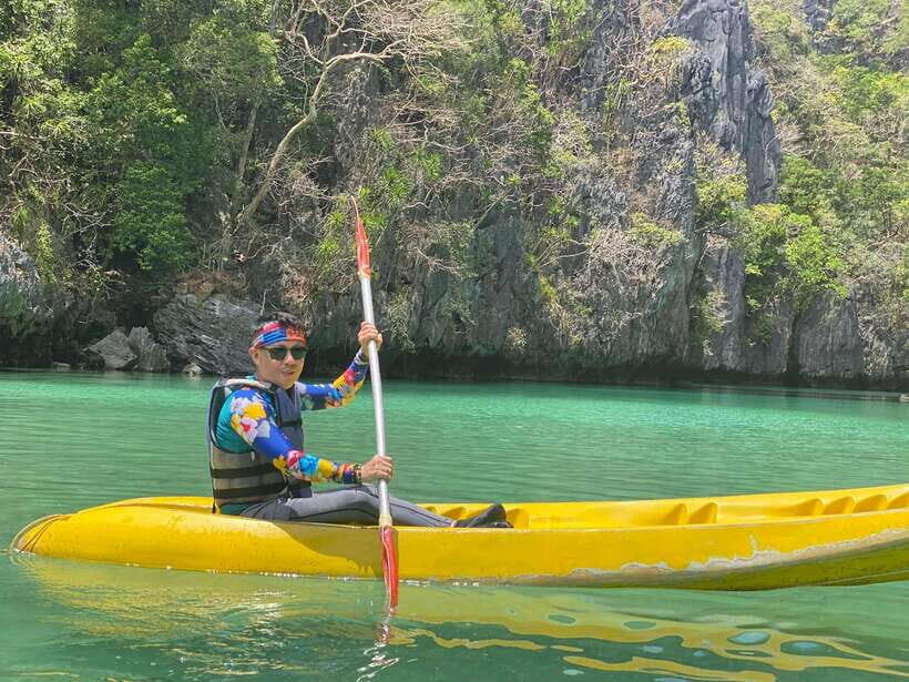 El Nido: Island Hopping TOUR A with Lunch, Transfer & EDTF - Big Lagoon on Miniloc Island: photo stop first, then you breathe
