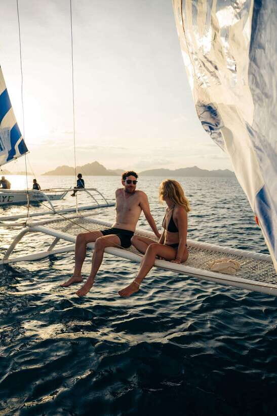 El Nido Islands: Shared Paraw Sunset Sailing - The Paraw Ride: Double Outriggers, Wind Power, and the Real Vibe