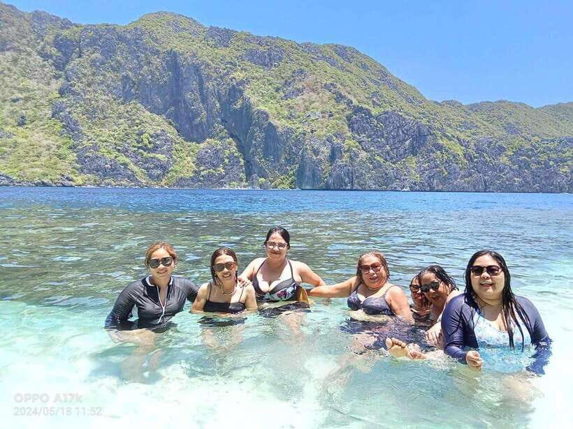 EL NIDO: Private Island Hopping Tour C w/BUFFET LUNCH - A private 8-hour island day in El Nido, built around snorkeling and cliff beaches