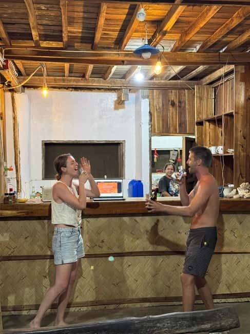 El Nido, Sibaltan: Family Dinner, Bonfire and Karaoke - Drinks and the bar side of the beach