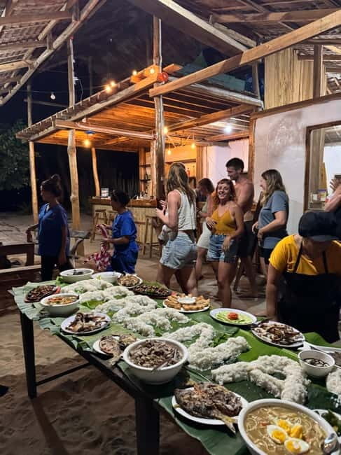 El Nido, Sibaltan: Family Dinner, Bonfire and Karaoke - Beach bonfire and cultural dance under the stars