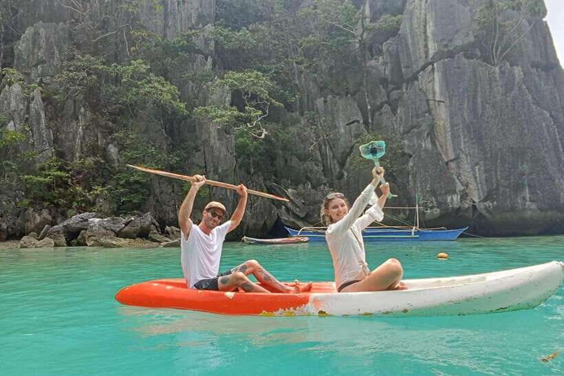 El Nido: Tour D with Cadlao Lagoon, Paradise Beach & More - Cadlao Lagoon on Cadlao Island: snorkeling time that’s the whole reason to go