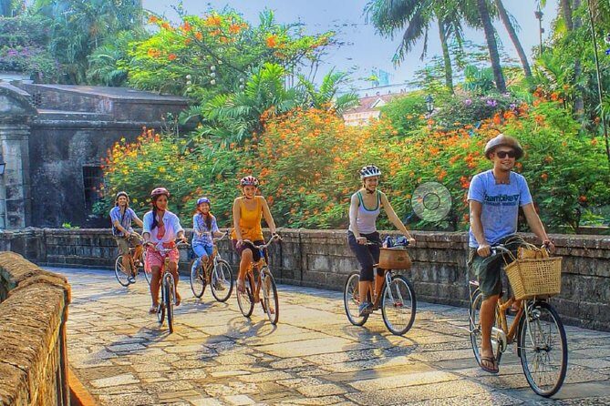 Express Bamboo Bike Tour inside Intramuros - Riding Muralla Street toward the Japanese Cannon