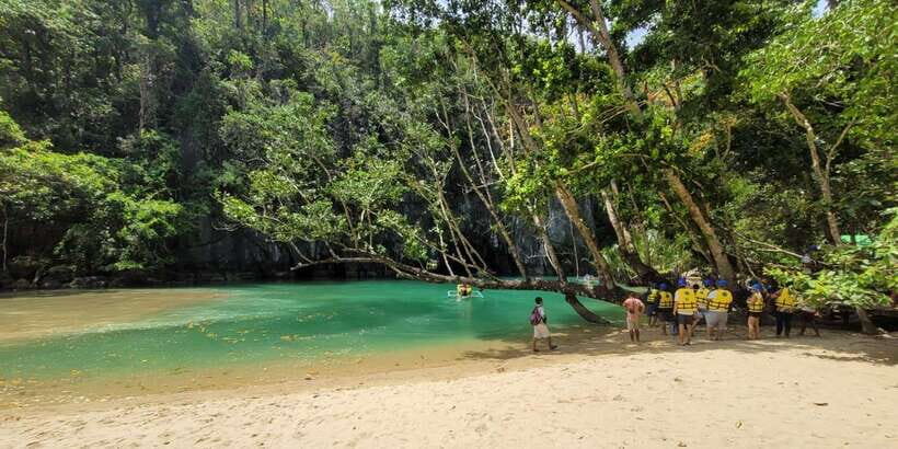 From Puerto Princesa: Underground River Guided Day Trip - On top of the cave: Sabang zipline and mangrove paddle options