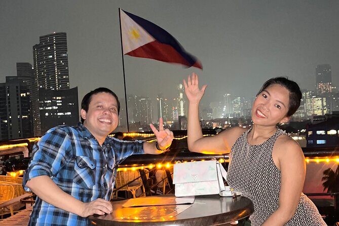 Makati Rooftop Bar Hopping with Guided - The Included Welcome Drink and Photo Shoot Moment