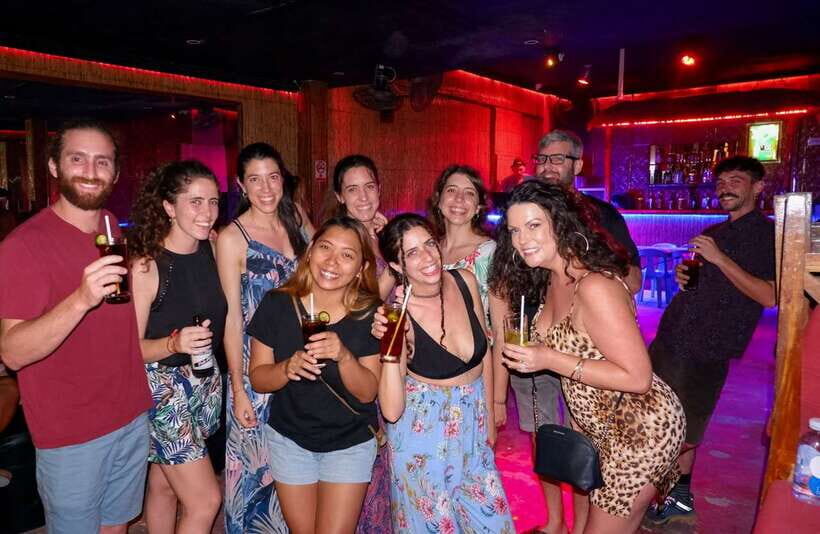 Panglao Bohol Island: Alona Beach Pub Crawl with Drinks - Alona Beach Road after dark: what the bar hopping delivers