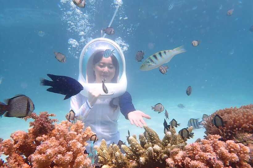 Panglao: Helmet Diving Experience with Photos and Videos - Getting to Alona Beach and finding the RFS Watersports booth