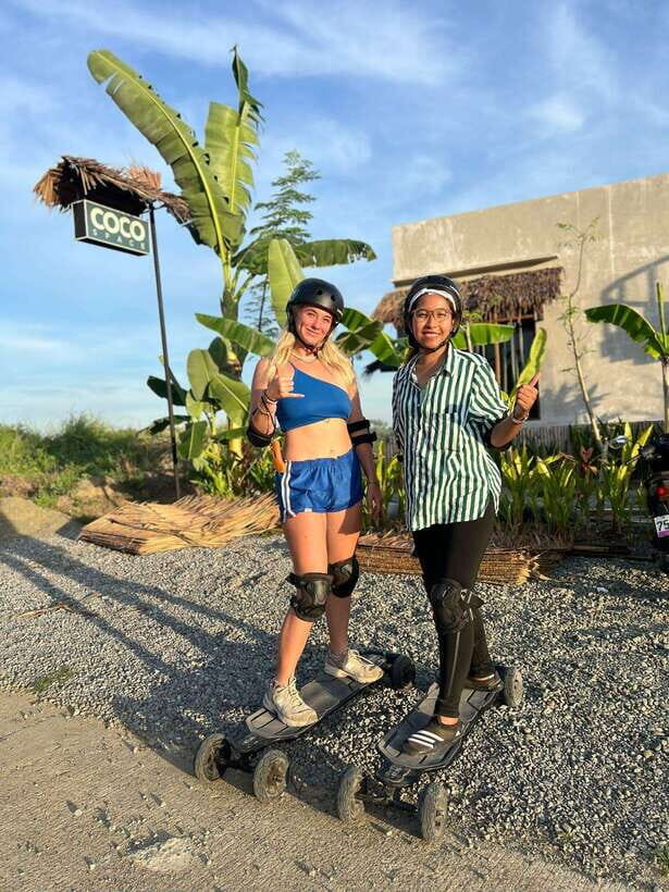 Siargao : Sunset 2 Hours Guided Electric Skate Experience - The 2-hour route: from Jacking Horse Beach to the bridge at sunset
