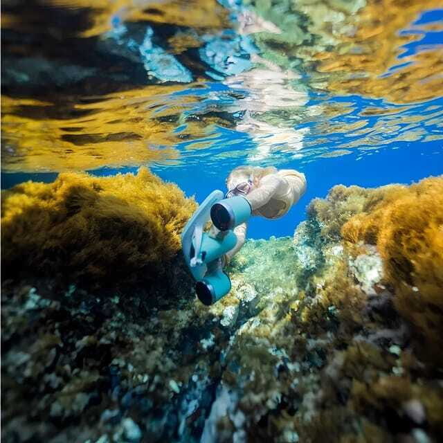 Siargao: Unique Seascooter Exploration in Coral Gardens - Your included gear: mask, snorkel, reef shoes, and camera mounts