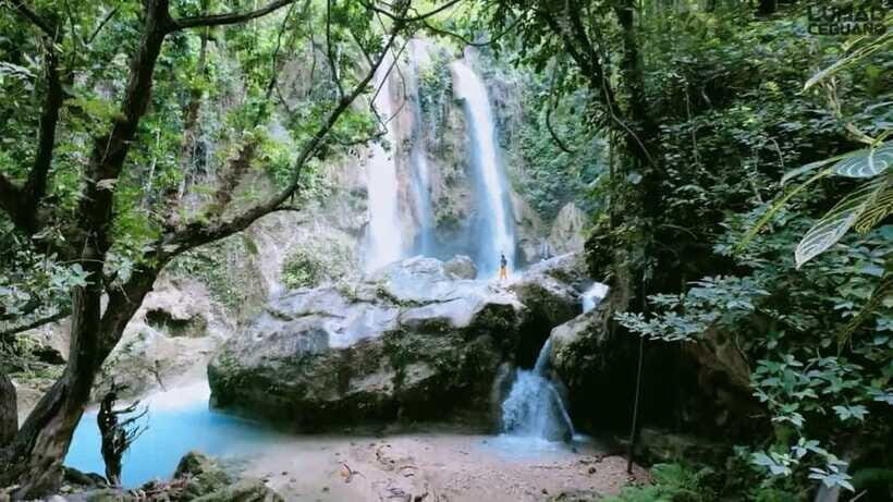South Cebu Chasing Waterfalls with Silog Breakfast + Lunch - Inambakan Falls: a taller plunge and jungle-calm swimming