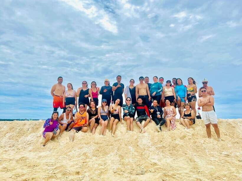 Tri island tour: Naked Island, Daku Island and Guyman Island - The Siargao Island photo stop: a quick reset before swimming